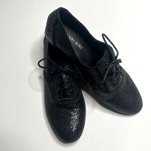 Gianni Bini Black Sequin Shoes